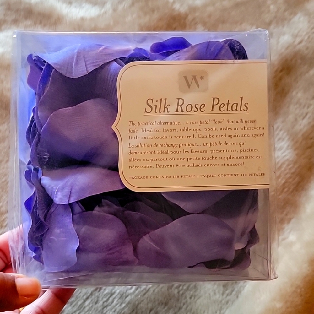 Purple sill rose petals by wedding star.inc.